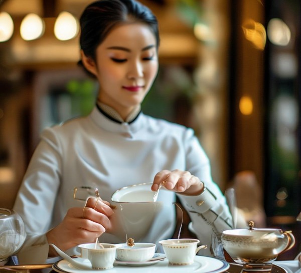 酒店服务员敬茶礼仪完整视频,细节规范与职业素养的全面演绎 酒店服务员敬茶礼仪完整视频,细节规范与职业素养的全面演绎